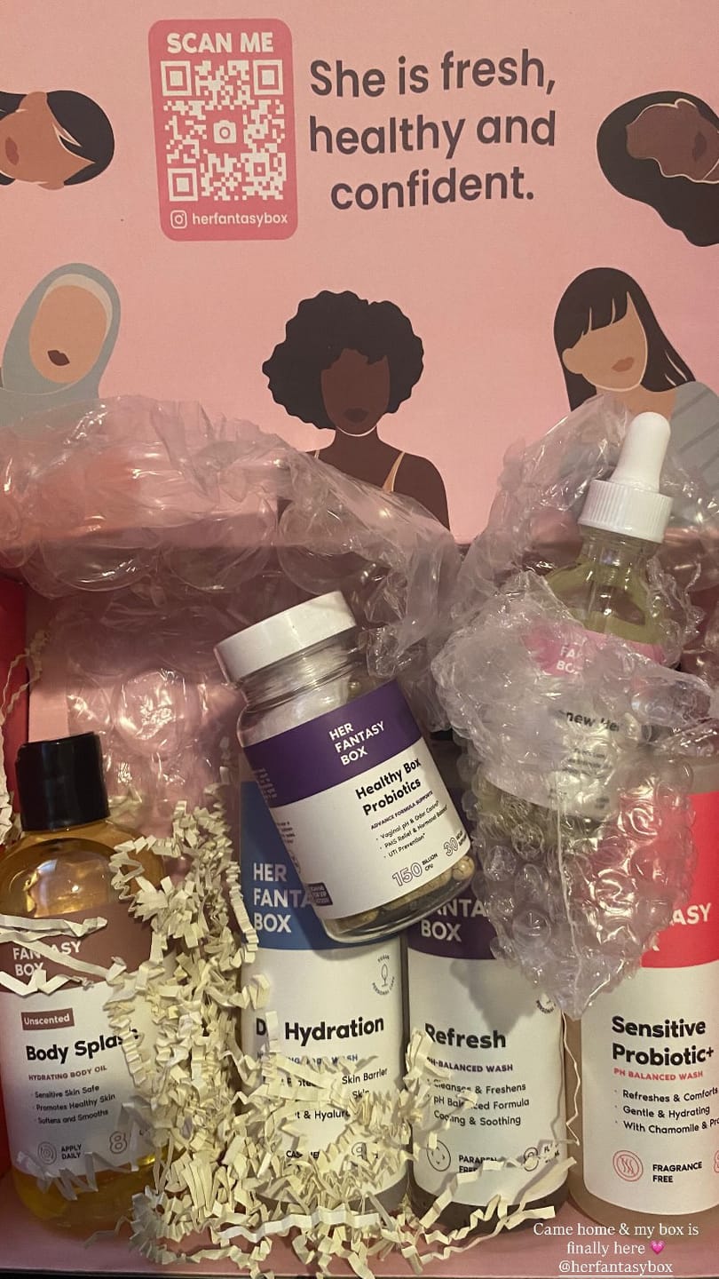 Customer photo review of Postpartum Care Package