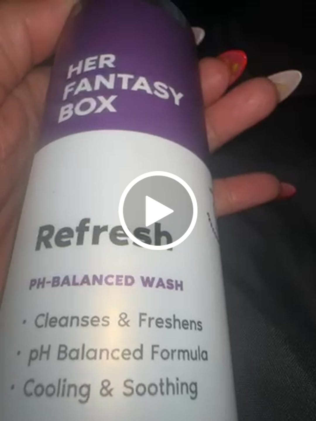 Customer photo review of Refresh Plant Based Yoni Gel Wash (pH Balancing) - 3 pk