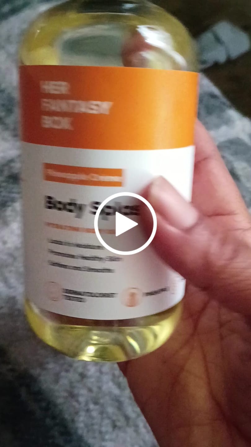Customer photo review of Body Splash - Skin Smoothing Body Oil  (Pineapple Creme)