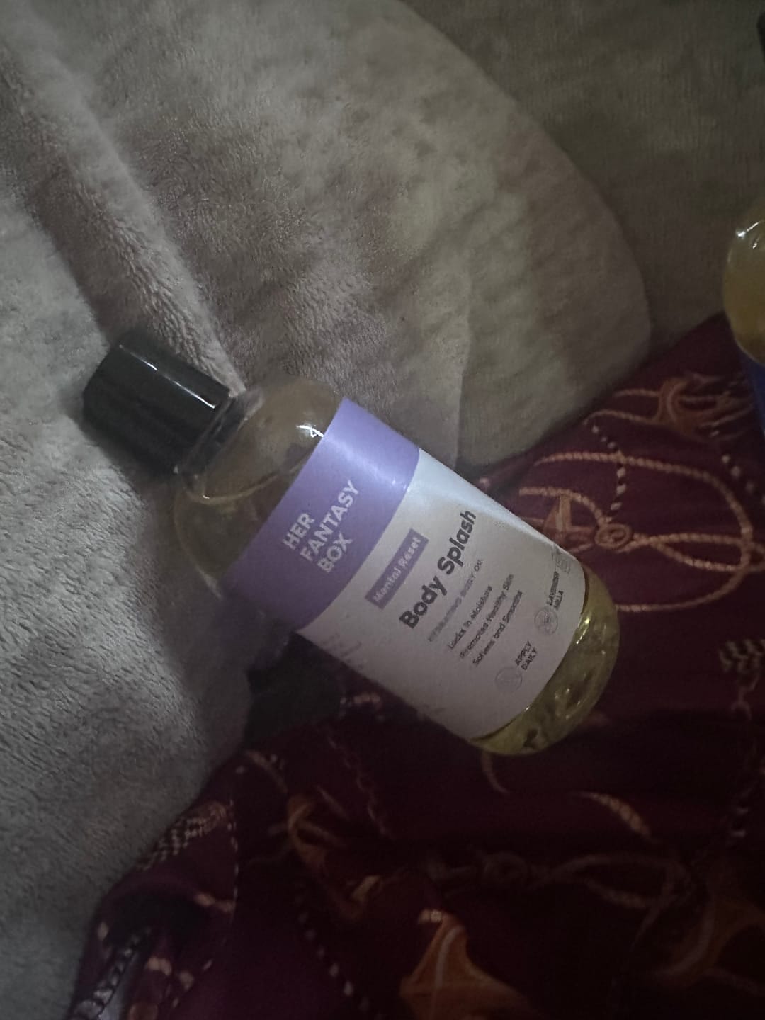 Customer photo review of Body Splash - Skin Smoothing Body Oil (Blueberry Créme)