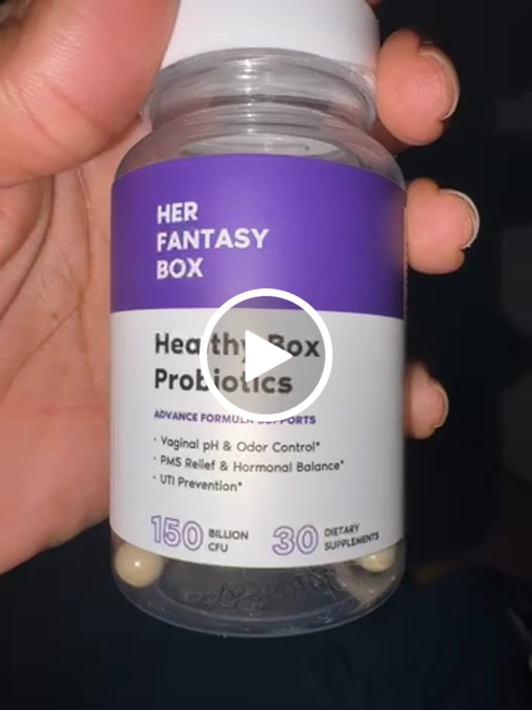 Customer photo review of Healthy Box Probiotics for pH, Odor, Pms Relief & Uti Prevention