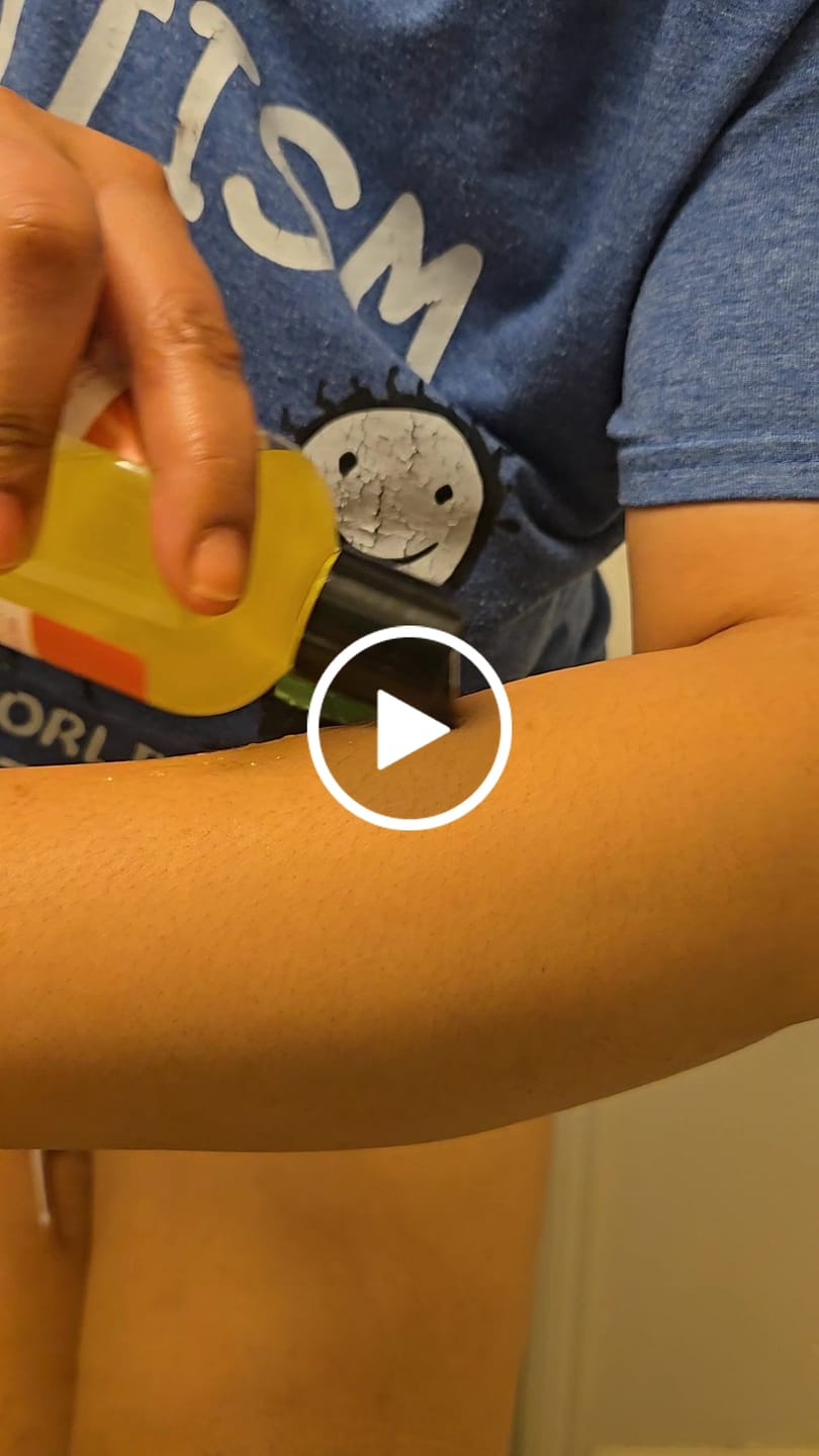 Customer photo review of Body Splash - Skin Smoothing Body Oil (Caramel Glaze)