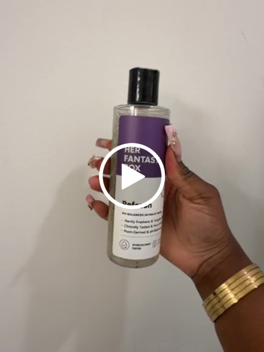 Customer photo review of Refresh Plant Based Intimate Body Wash for Women - pH Balancing