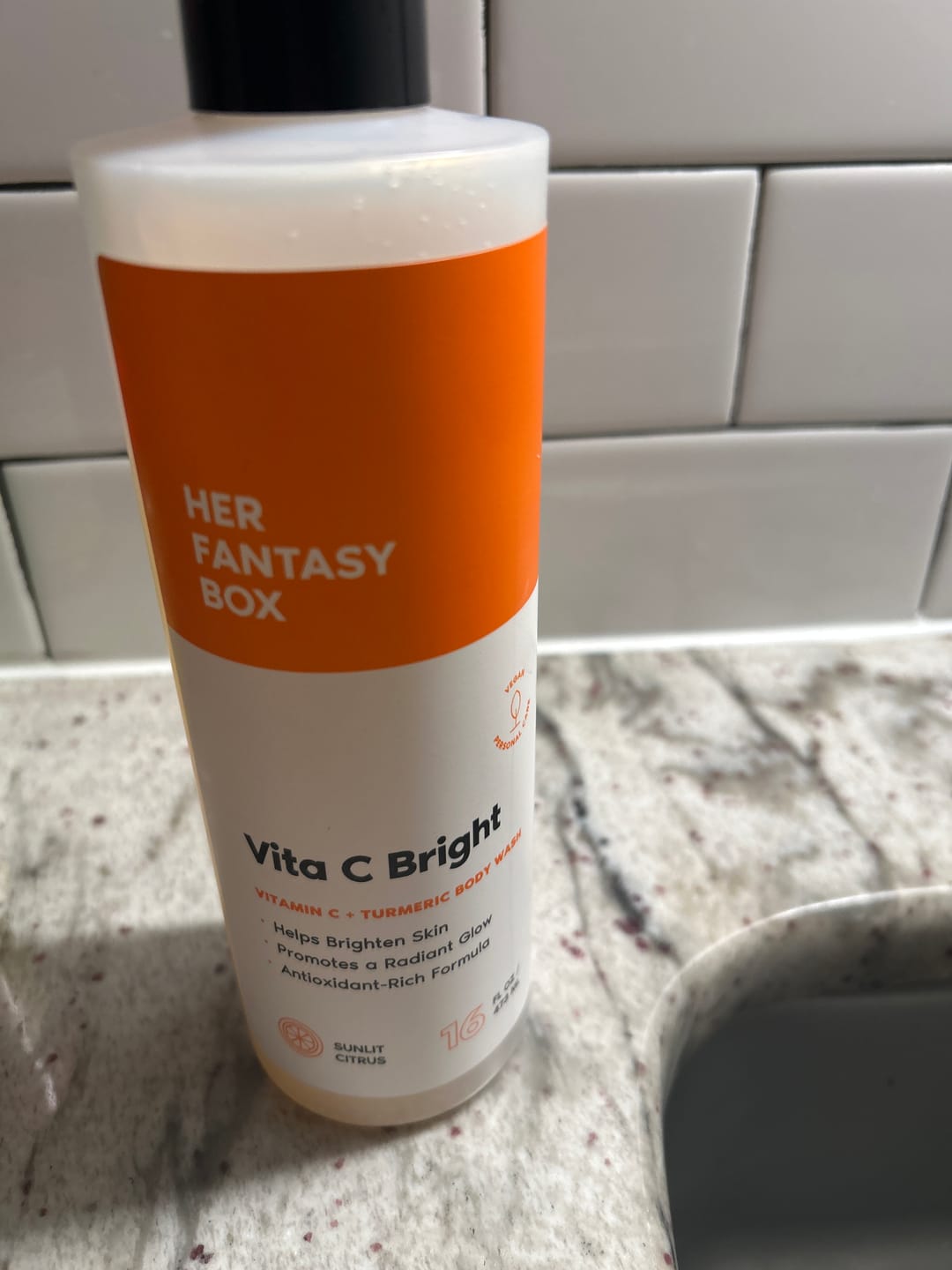 Customer photo review of Vita C Bright - Turmeric Body Wash