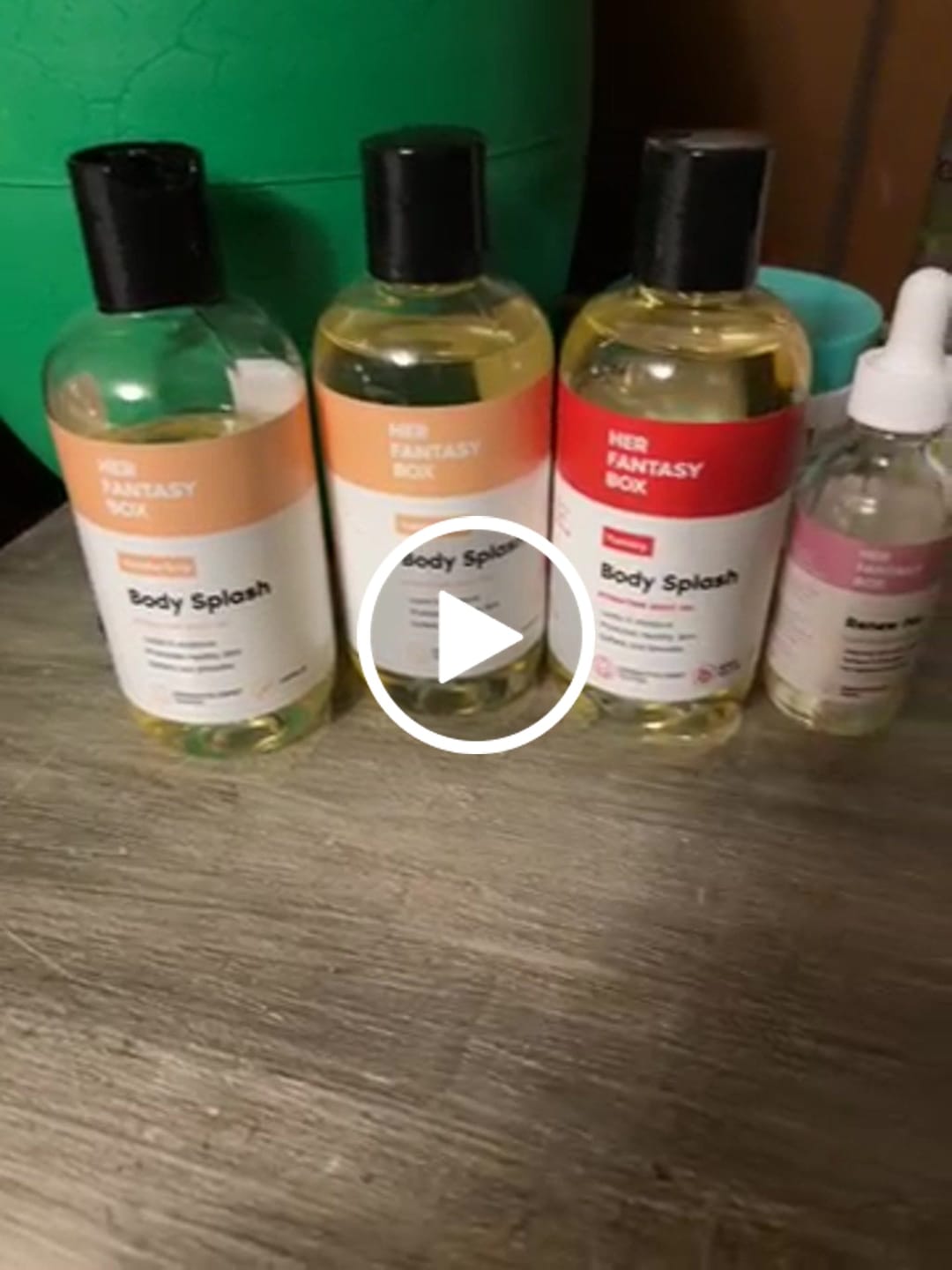 Customer photo review of Body Splash - Skin Smoothing Body Oil (Vanilla Drip)