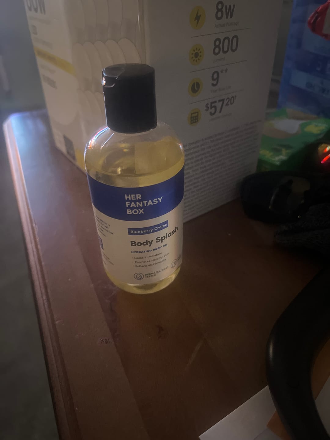 Customer photo review of Body Splash - Skin Smoothing Body Oil (Blueberry Créme)