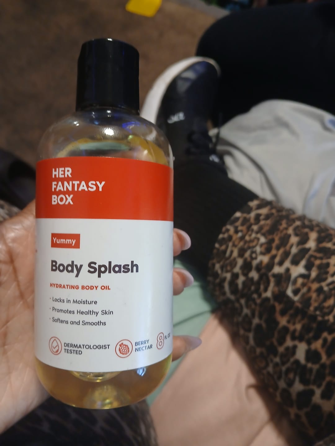 Customer photo review of Body Splash - Skin Smoothing Body Oil  (Yummy)