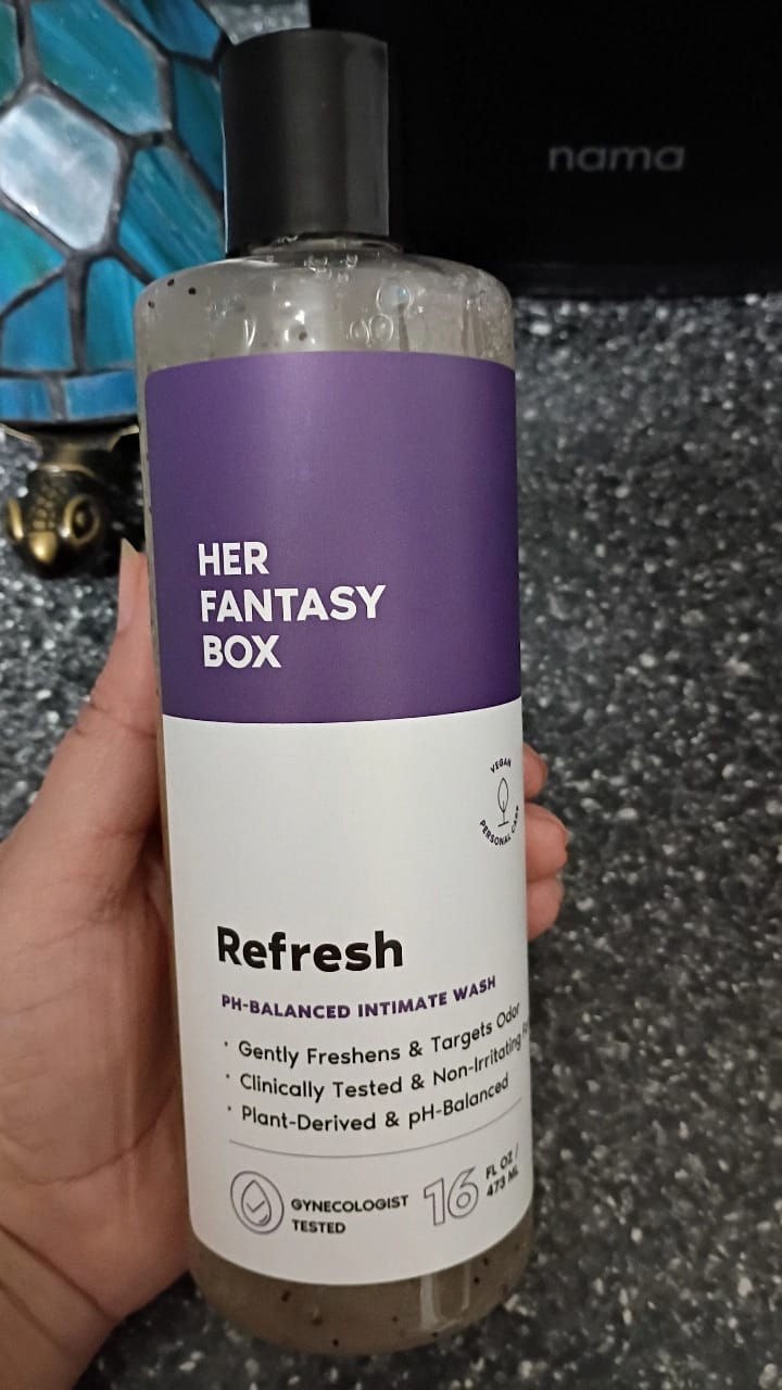 Customer photo review of Refresh Plant Based Intimate Body Wash for Women - pH Balancing