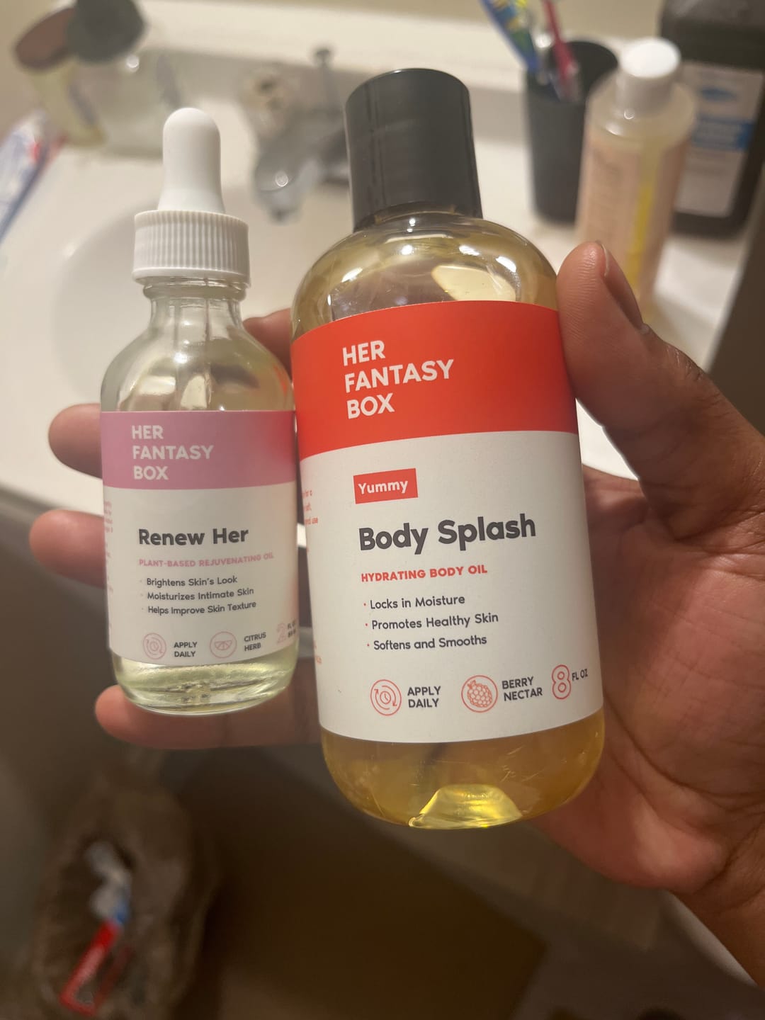 Customer photo review of Moisture Support + Hydration Kit