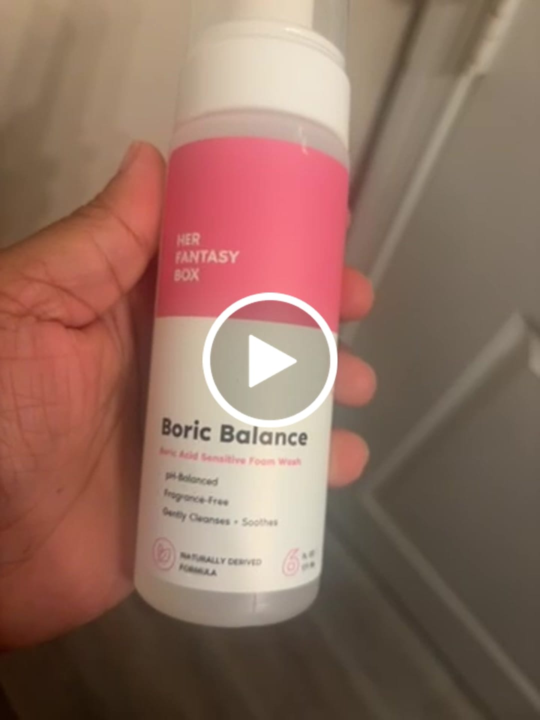 Customer photo review of Boric Balance - Sensitive Boric Acid Foam pH Wash - Natural Ingredients