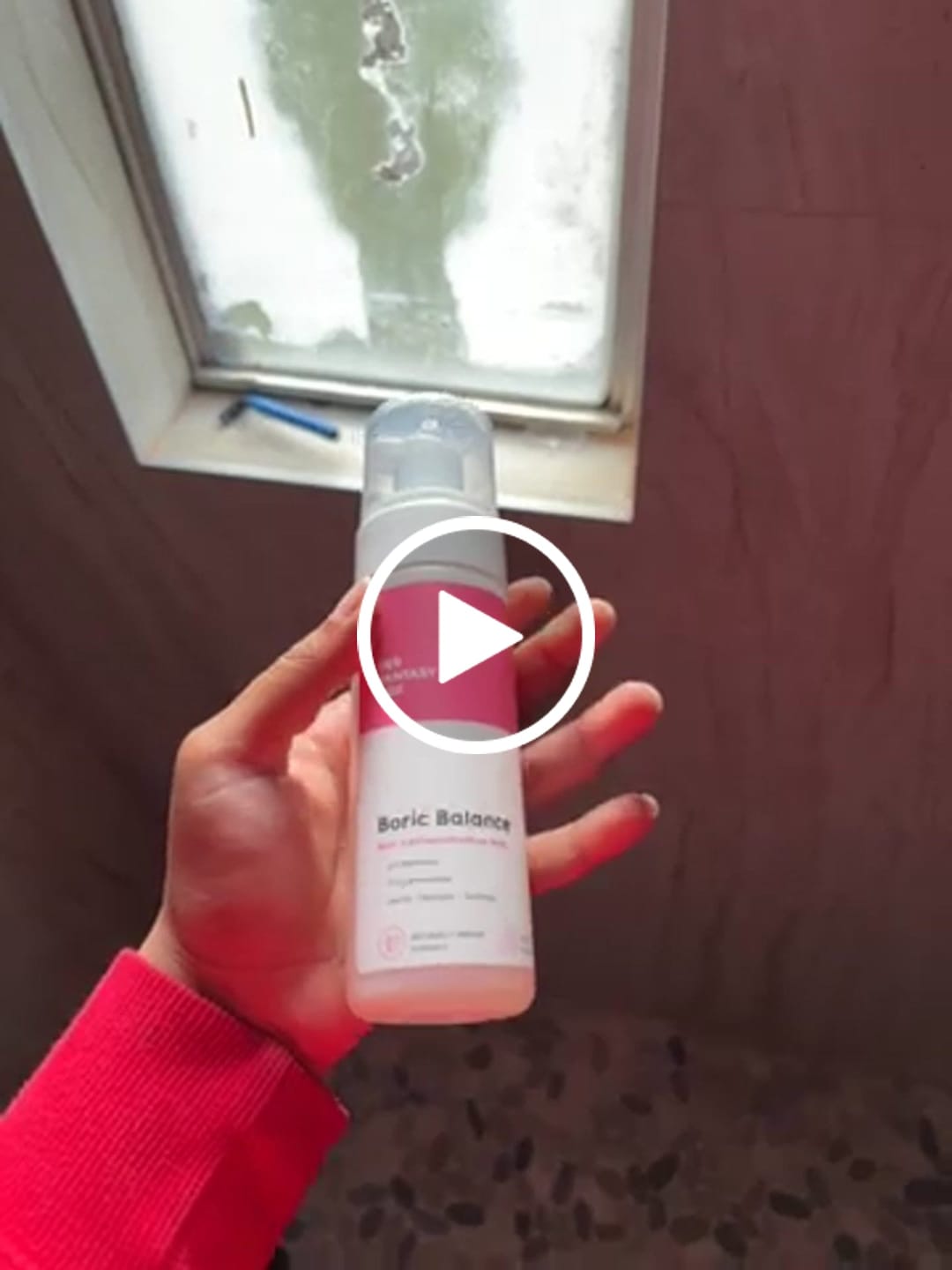 Customer photo review of Boric Balance - Sensitive Boric Acid Foam pH Wash - Natural Ingredients