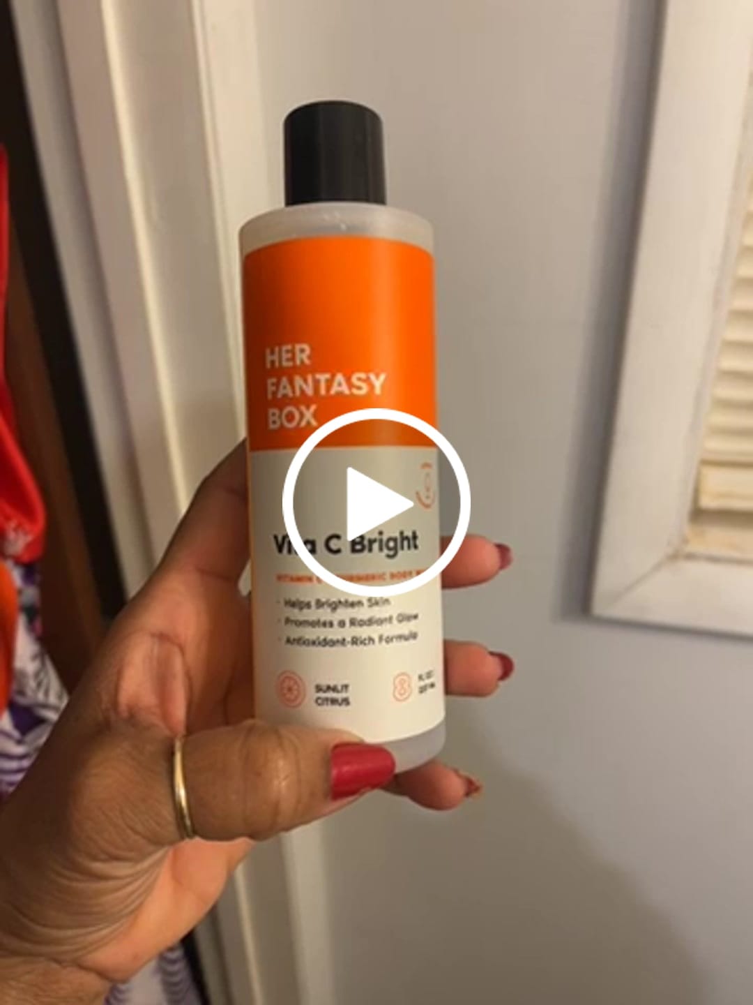 Customer photo review of Vita C Bright - Turmeric Body Wash