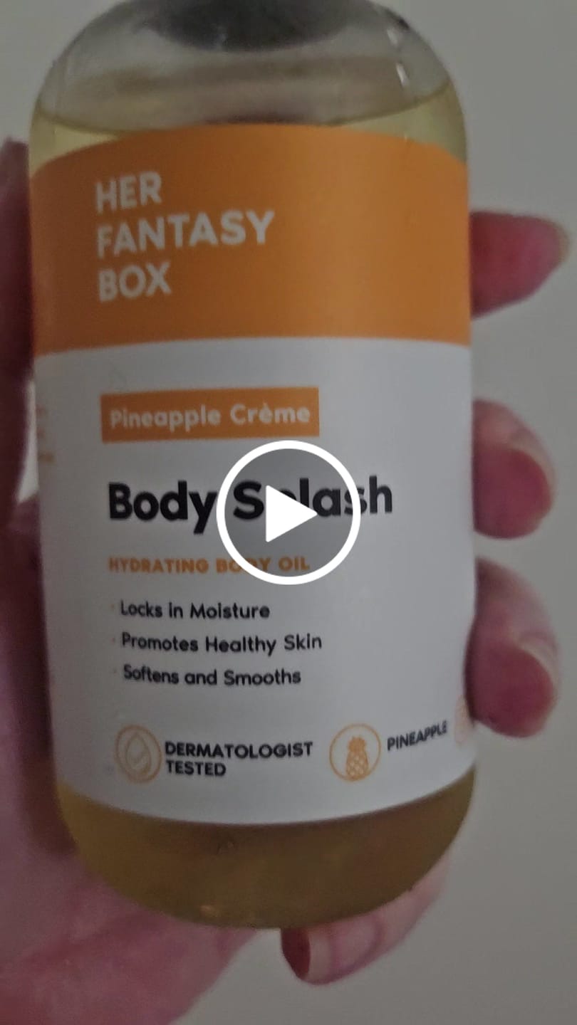 Customer photo review of Body Splash - Skin Smoothing Body Oil (Caramel Glaze)