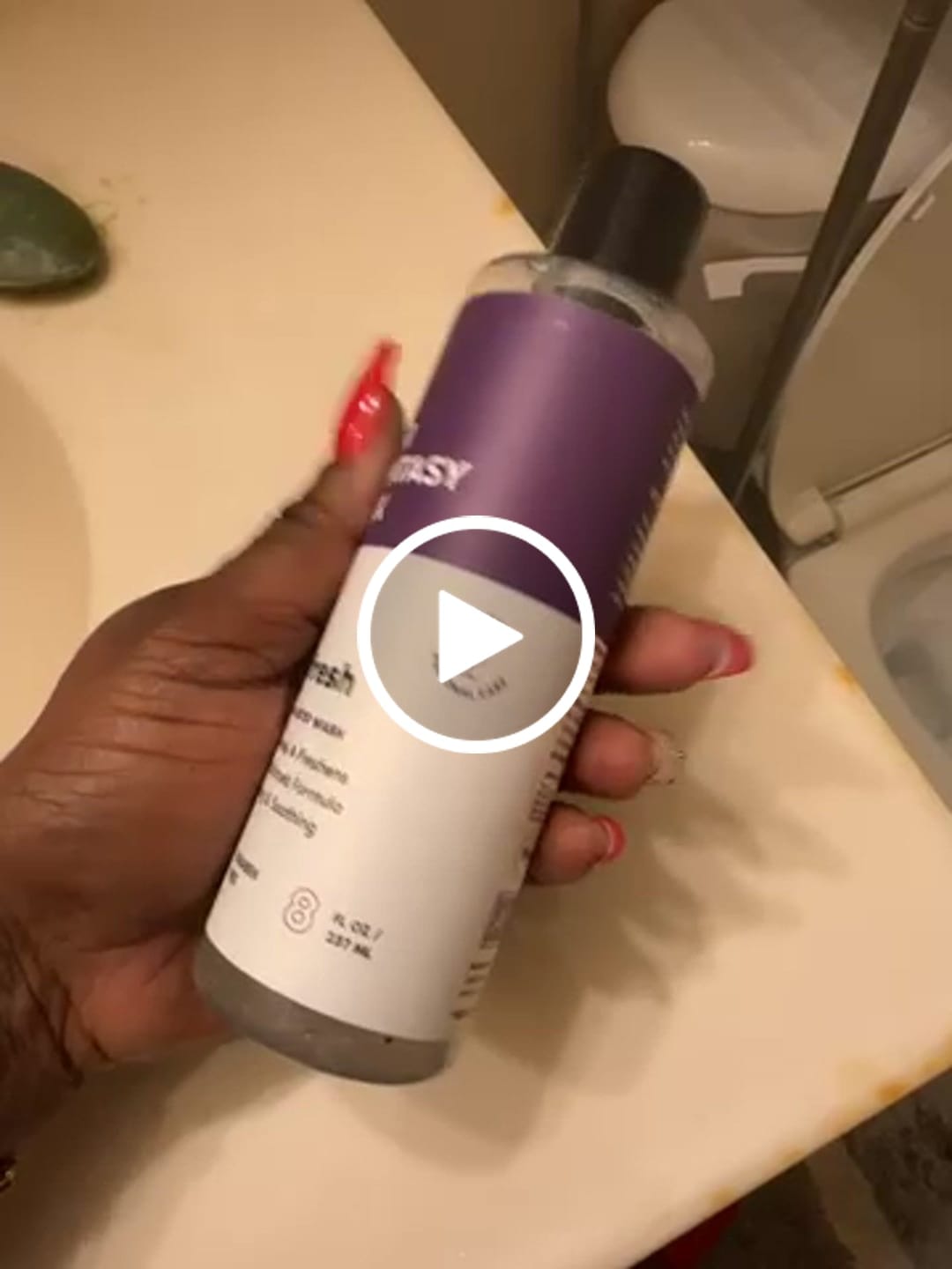 Customer photo review of Refresh Plant Based Yoni Gel Wash (pH Balancing) - 3 pk