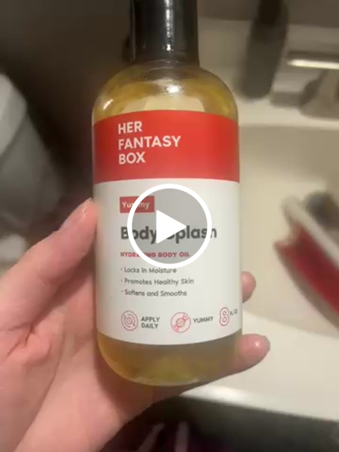 Customer photo review of Her Fantasy Box Renew Her Yoni Oil - For Dryness, Ingrown Hair, Dark Marks & Scars