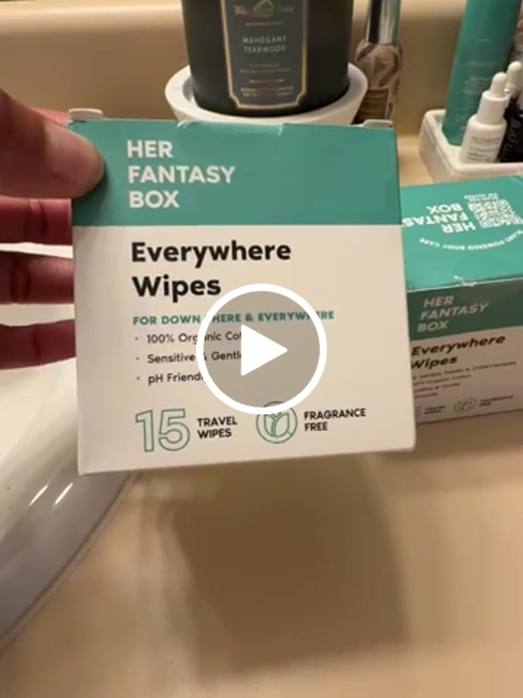 Customer photo review of Everywhere Wipes - Odor Removing Travel Wipes