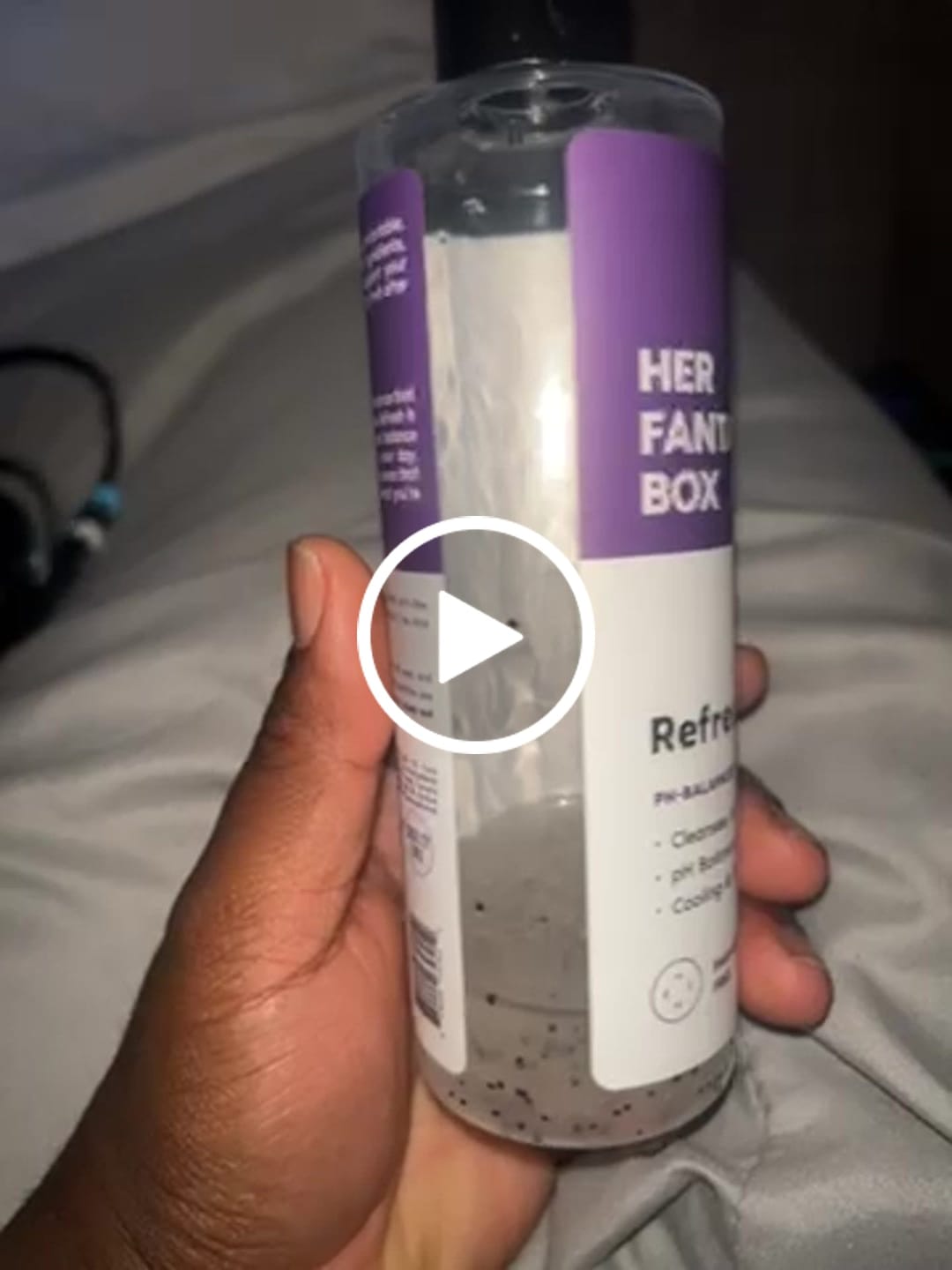 Customer photo review of Refresh Plant Based Yoni Gel Wash (pH Balancing) - 3 pk
