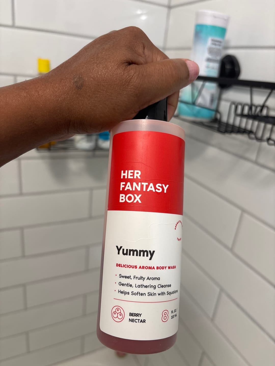 Customer photo review of Yummy Organic Body Wash - Hydrating & Juicy Daily Use