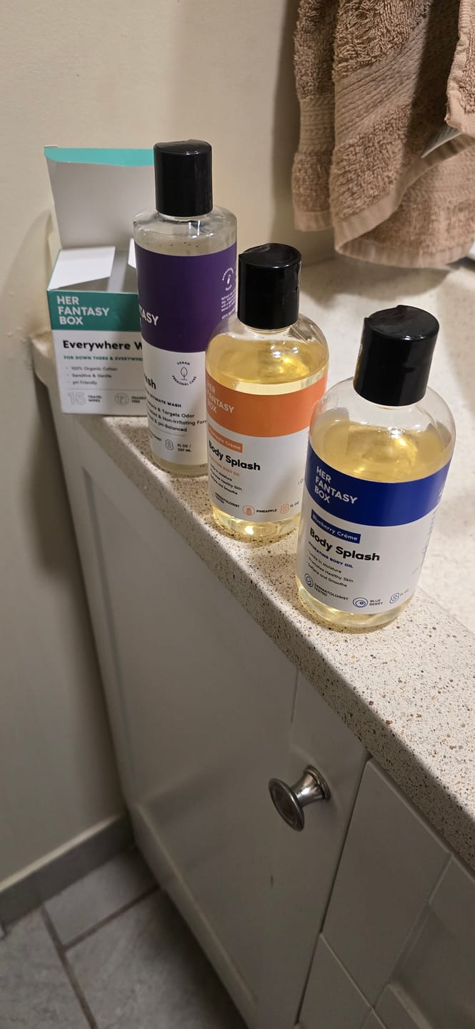 Customer photo review of Fruity Skin Body Oil Bundle