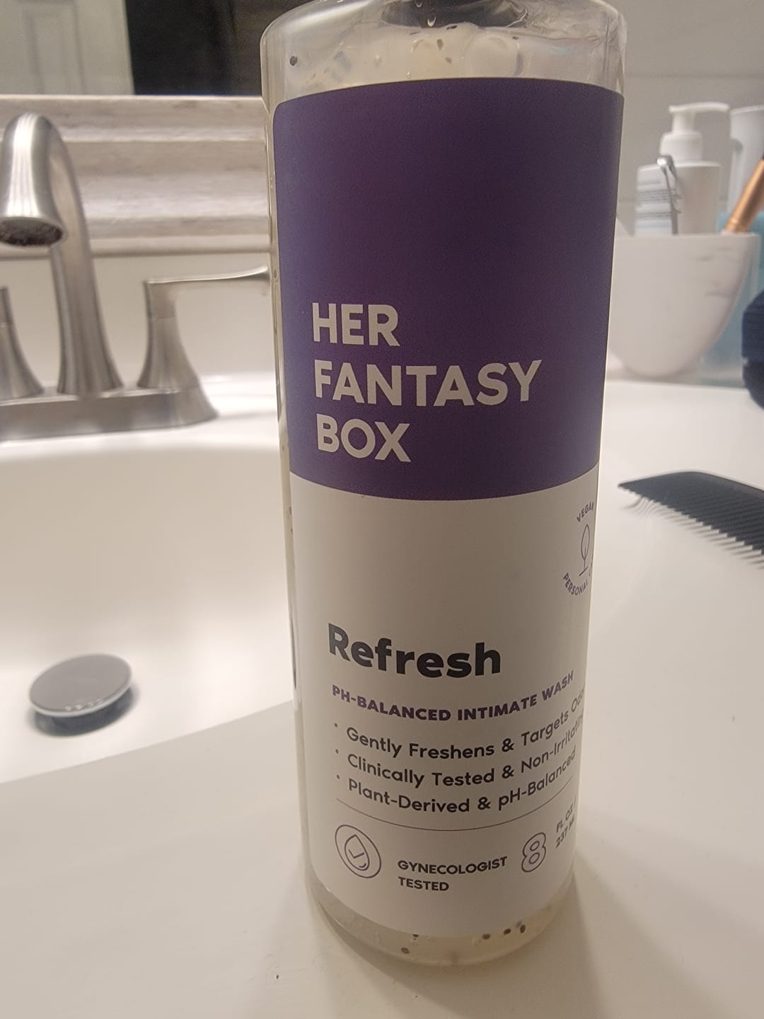 Customer photo review of Refresh Plant Based Yoni Gel Wash (pH Balancing) - 3 pk